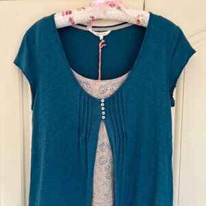 White Stuff Top Size 12 Teal